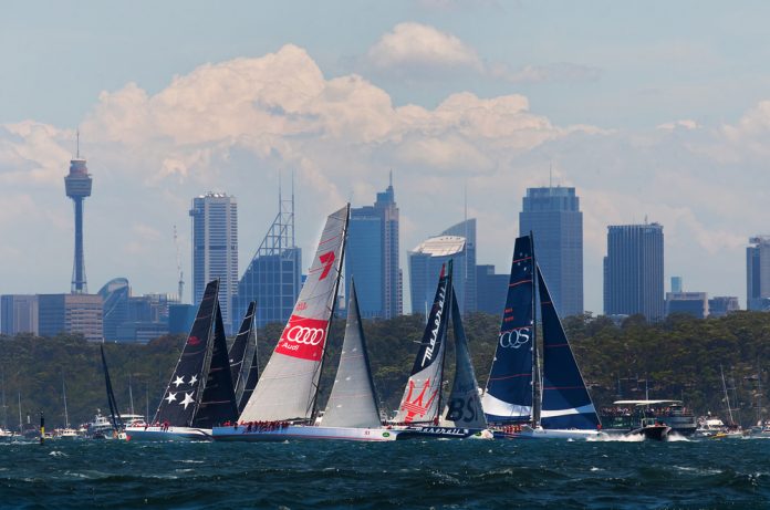 Wild Oats XI_Sydney-Hobart Zeilrace_PomInOz SLASH shutterstock_543438214_ALLEEN REDACTIONEEL