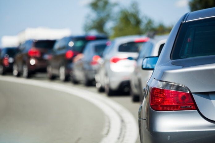 Cars,In,A,Tourist,Traffic,Jam