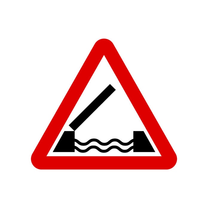 Warning,Road,Sign.drawbridge,Ahead,Sign