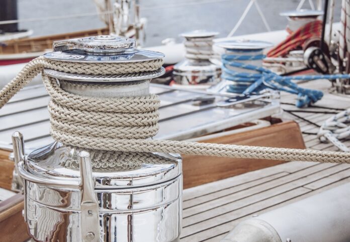 A,Closeup,Shot,Of,Sailing,Ropes