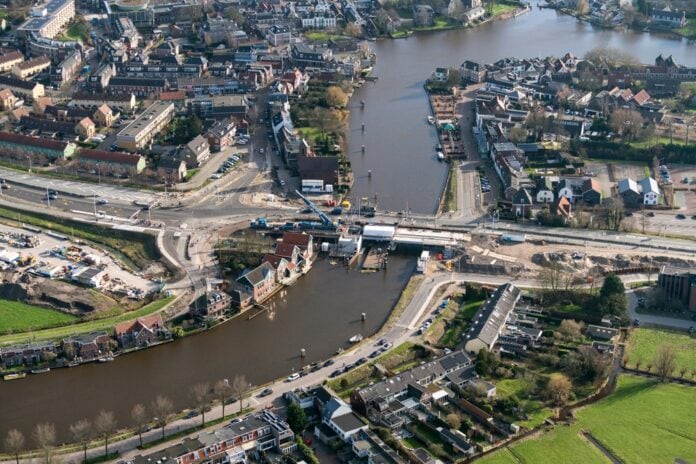 12,February,2022,,Ouderkerk,Ad,Amstel,,Holland.,Aerial,View,Of