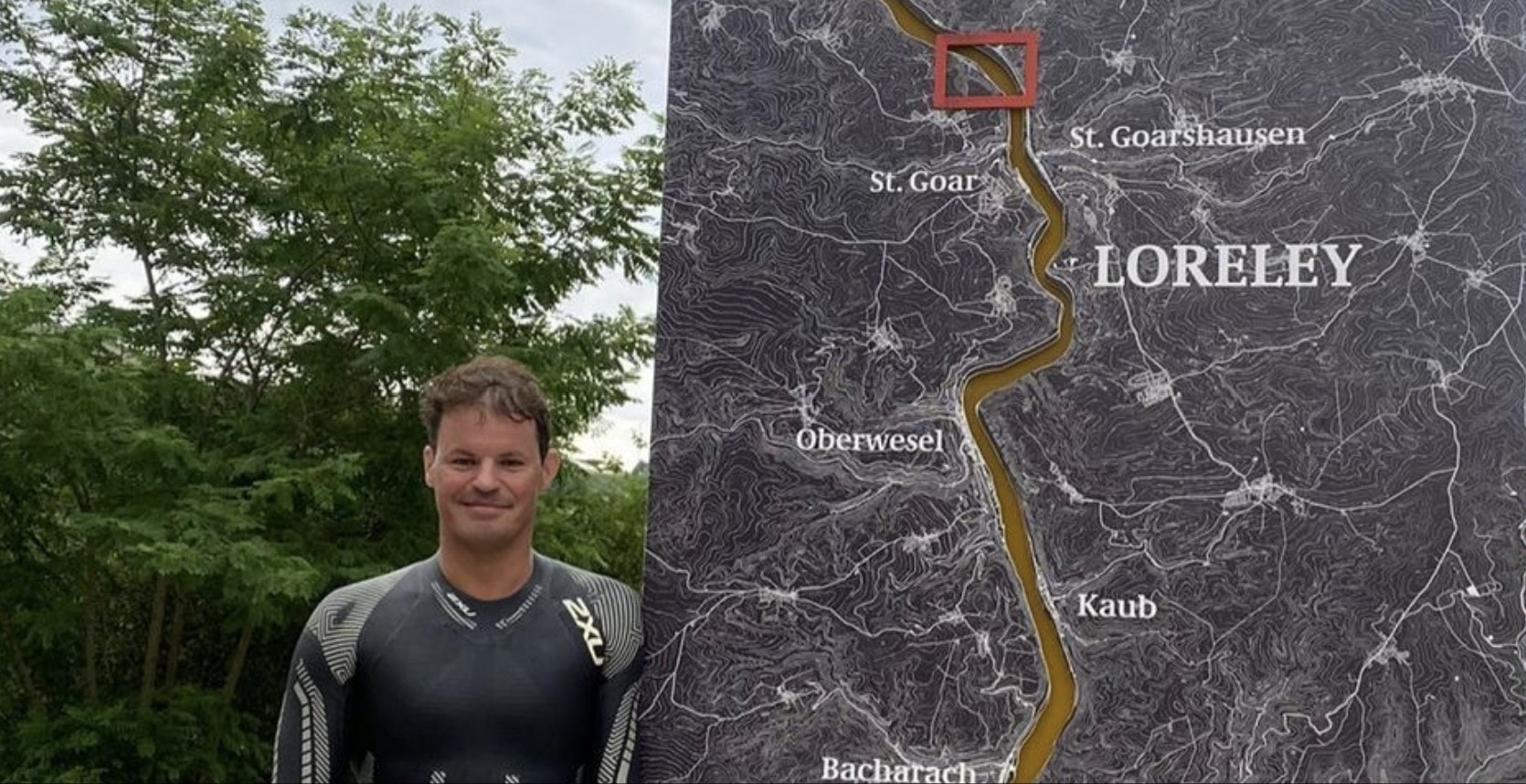 Duitse zwemmer is bijna in Spijk na een monstertocht via de Rijn - BootAanBoot.nl - dagelijks waters