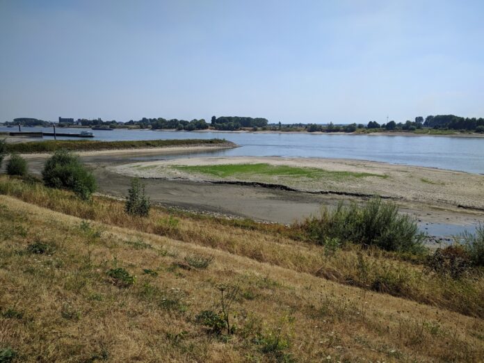 Low,Water,Level,Of,The,River,Rhine,,Cracked,Clay,At
