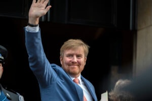 Willem-Alexander poseert