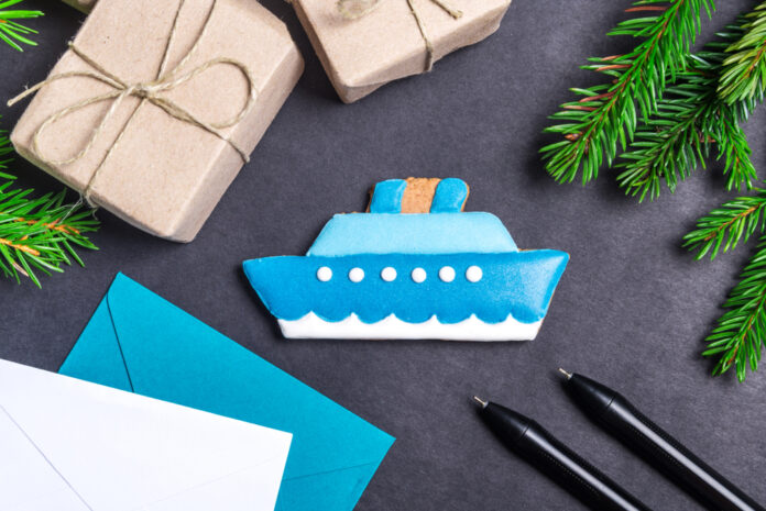 Gingerbread,Ship,,Christmas,Concept
