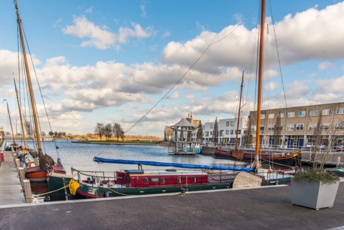 Boats,In,The,Harbor,Of,Zeewolde.,Flevoland,-,Netherlands,-