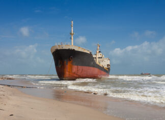 Gestrand schip