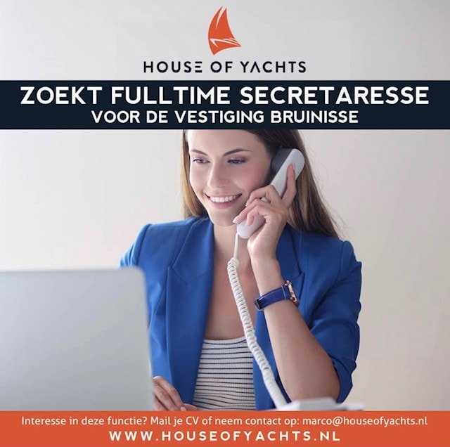 vacature house of yachts Vacature House of Yachts secretaresse