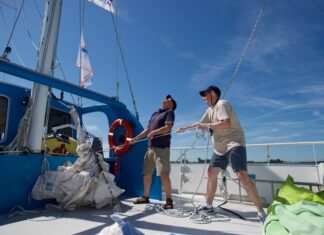 Werken op een boot