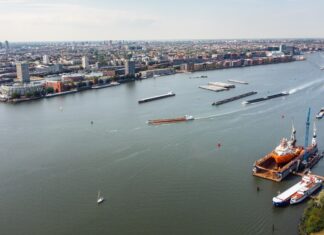 Luchtfoto Noorzeekanaal Amsterdam