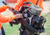Werken aan motor