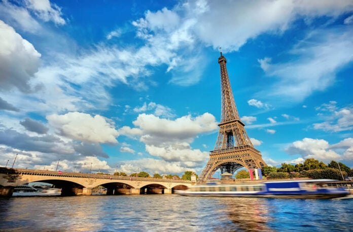 Eiffeltoren Seine Eiffeltoren aan het water
