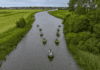 Negen 3D geprinte boten in het water